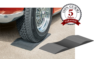 TIRESHOES® schonen wertvolle Reifen vor Standplatten. 100% Gummi.